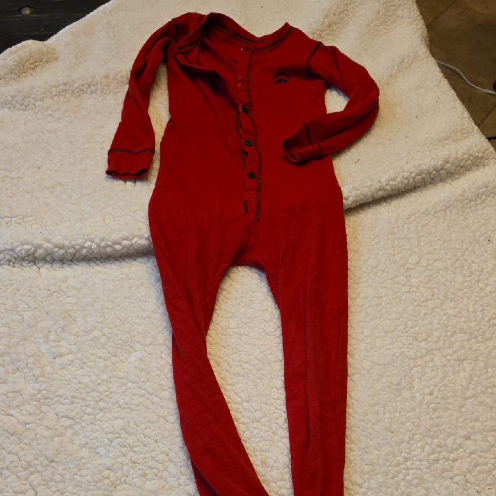 Cozy Red Kids One Piece